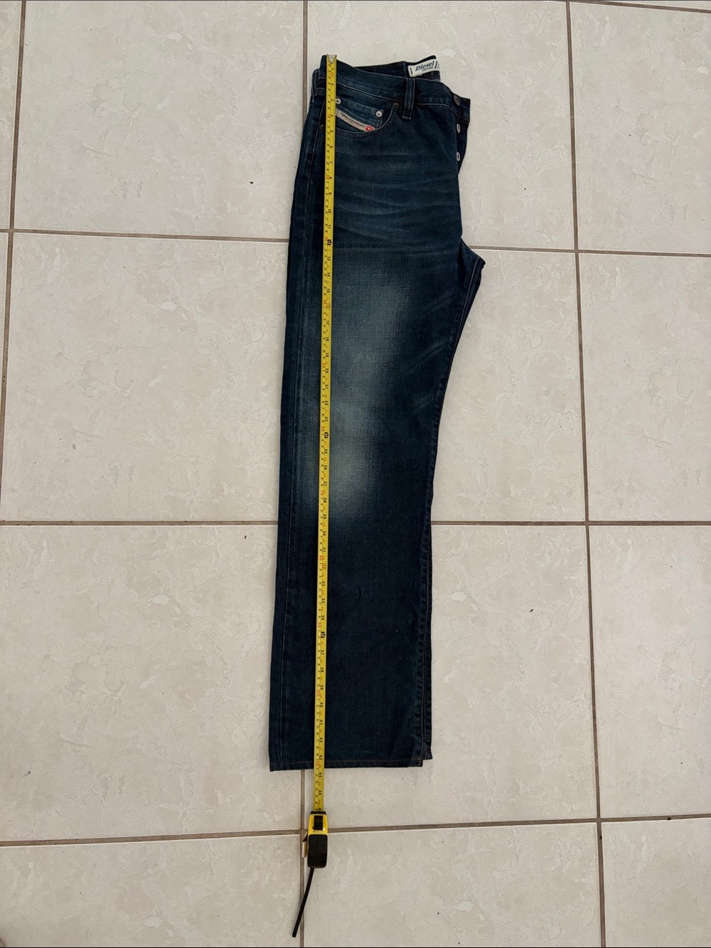 Diesel Indigo Men's Straight Jeans - Picture 13 of 16